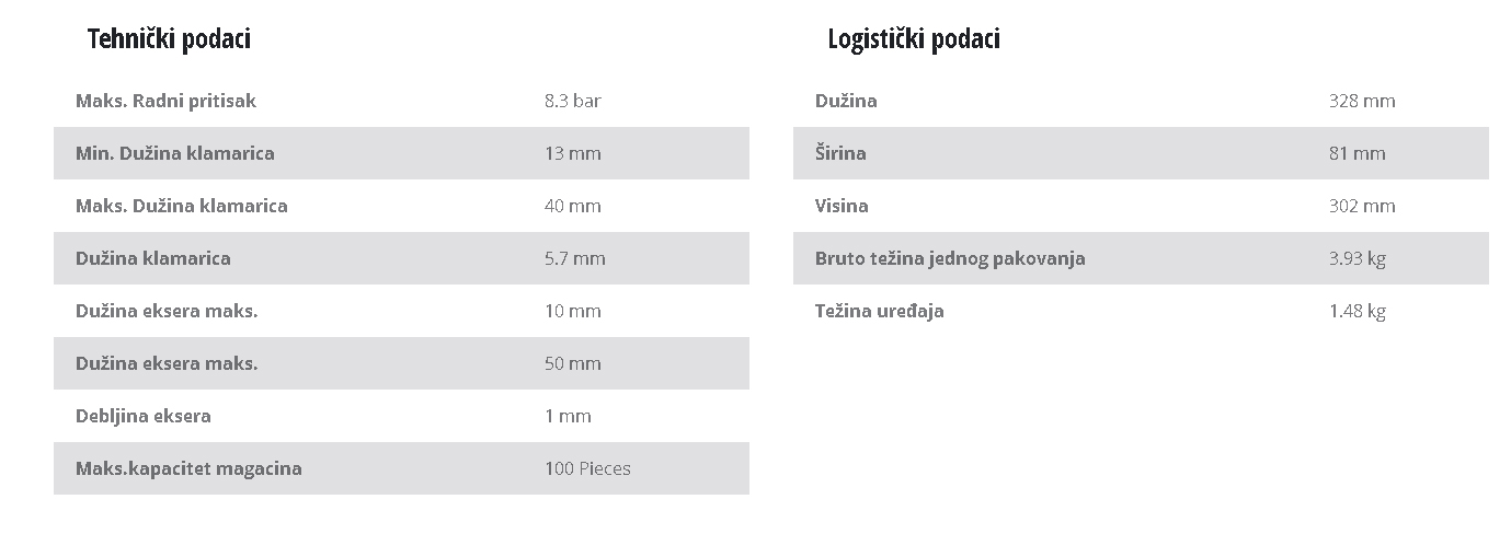 Pneumatska heftalica TC-PN 50 Einhell