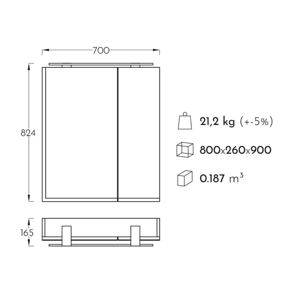 Namestaj Serije Sharp 70 Gornji Deo