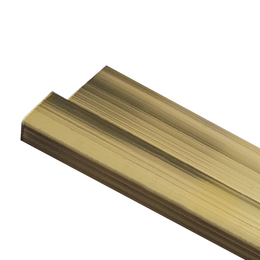 ALU DECO LAJSNA U PROFIL GOLD 2,5M