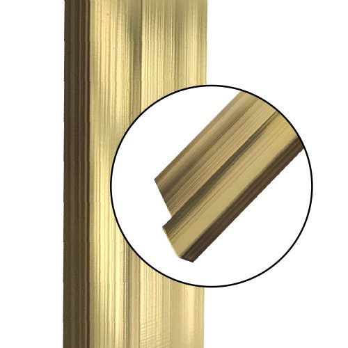 ALU DECO LAJSNA U PROFIL GOLD 2,5M