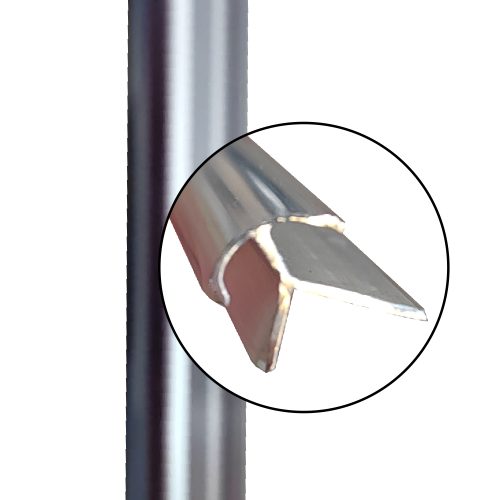 ALU DECO LAJSNA SILVER SPOLJNI UGAO 2,5M