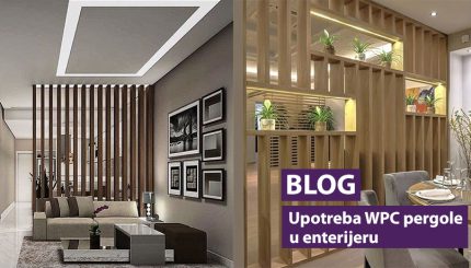 Upotreba WPC pergole u enterijeru