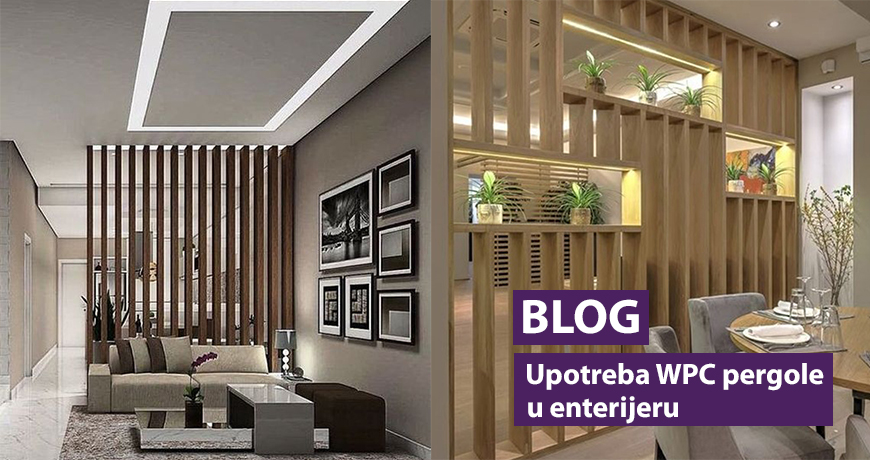 Upotreba WPC pergole u enterijeru