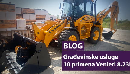 Građevinske usluge - 10 primena Venieri 8.23E