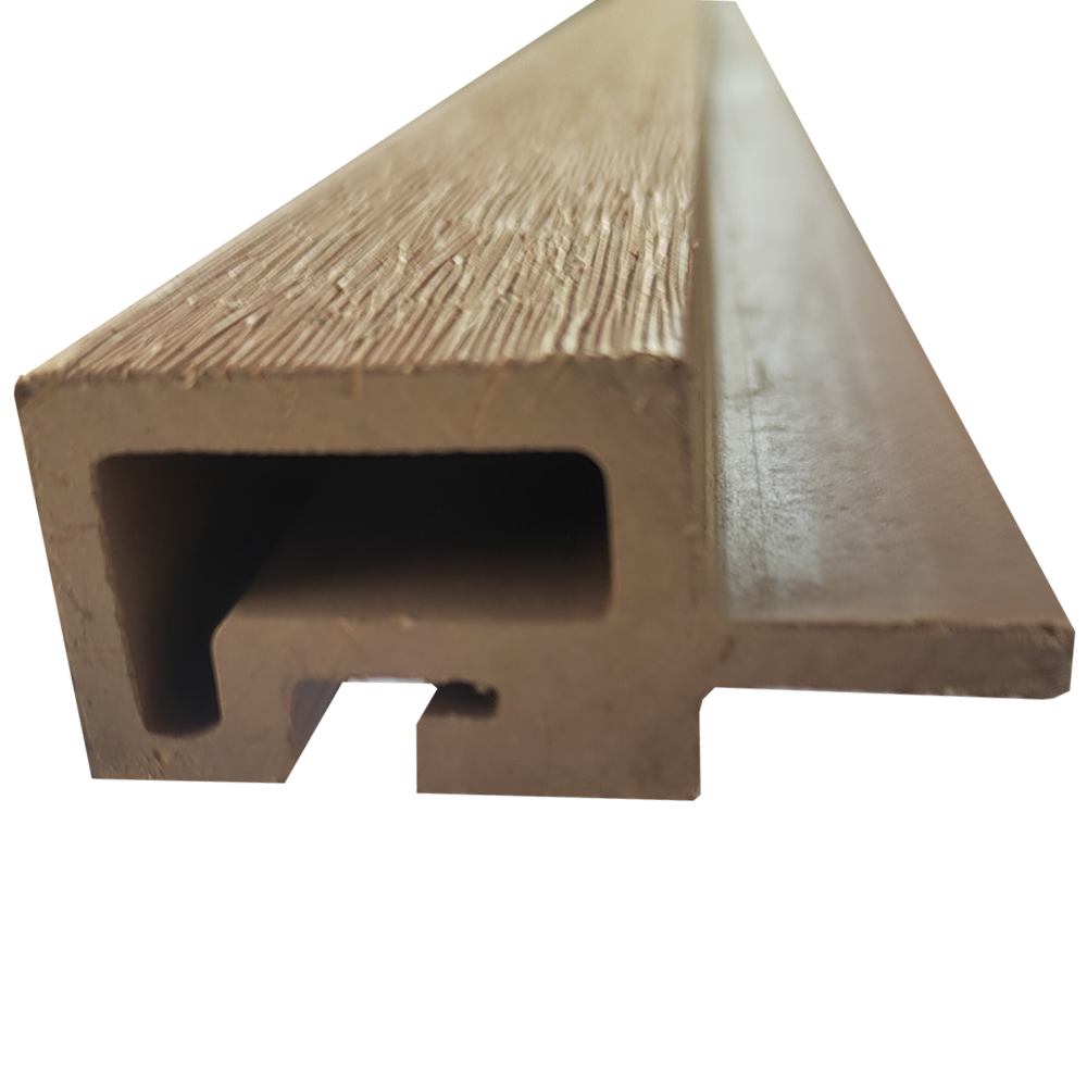 WPC lajsna za braon fasadni deking 2900x50x40 spoljni ugao/završna