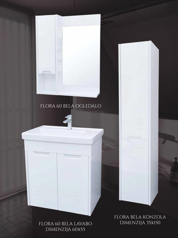 Flora konzolni ormarić sa umivaonikom 60cm - Slika 2