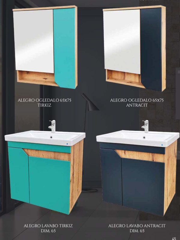 Alegro ormarić sa umivaonikom 65x65cm - Slika 2