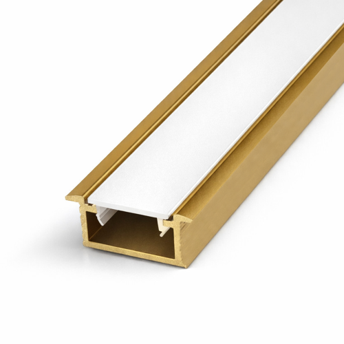 ALU DECO LAJSNA ZA LED TRAKE GOLD 3M